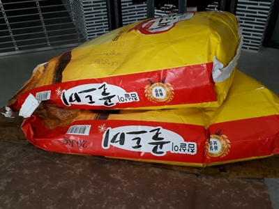 장춘자 후원가족님의 후원물품(쌀 40kg)