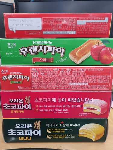 김영주 후원가족님의 후원물품(과자 5박스)